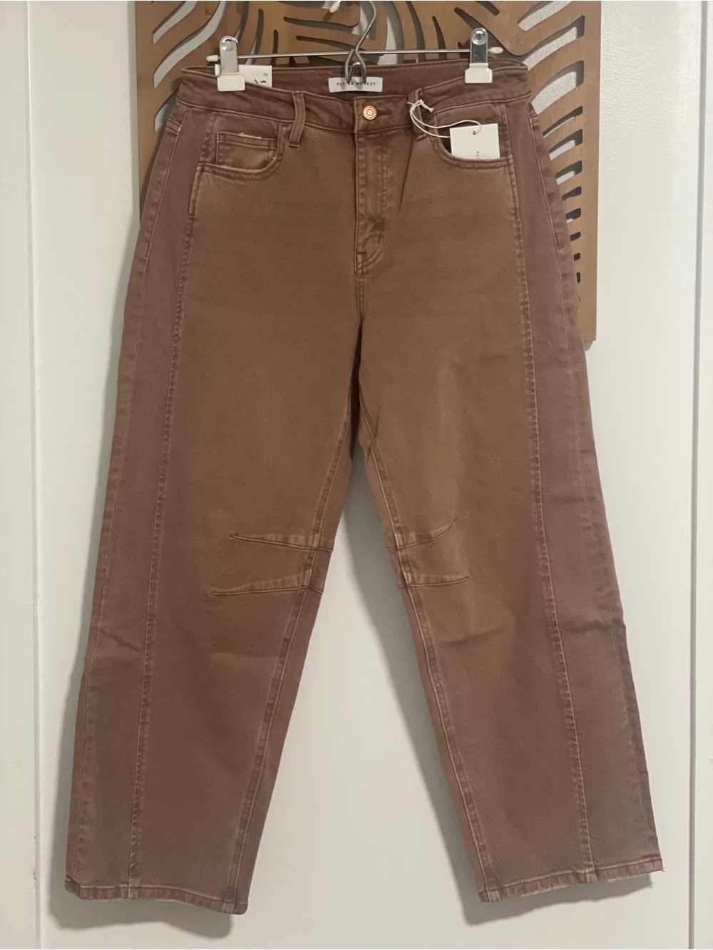 Flying Monkey High Rise Barrel Fit Jeans Size 30 NWT Fall Must Have Jeans